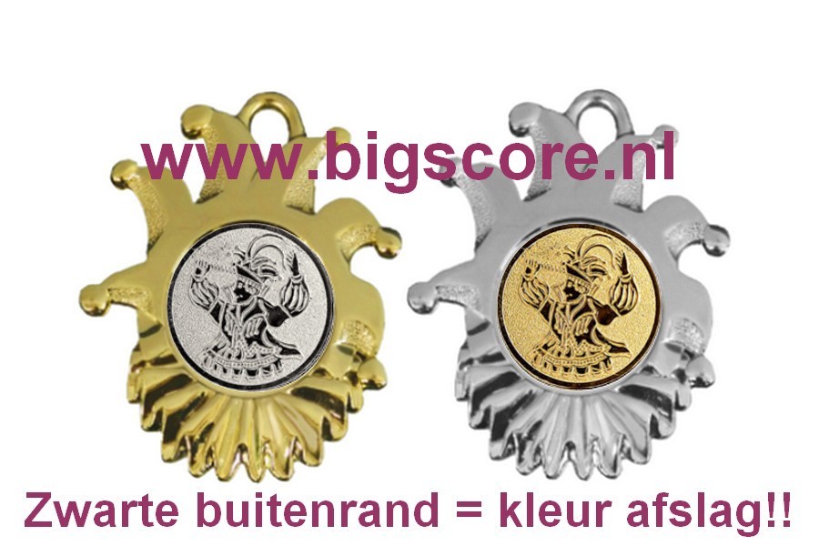 M165 Carnaval medaille in Goud of Zilver